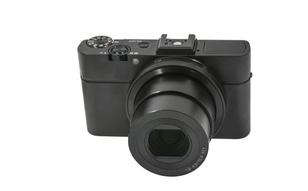 digital camera isolated on white background