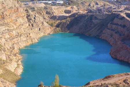 Open pit mine in Balaklava near Sevastopol city