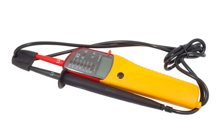 Voltage tester on a white background