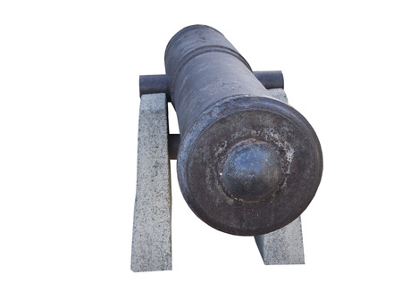 Old gun from the Russian coastal battery in Sevastopolの写真素材