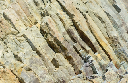 The close-up relief of the rocks 