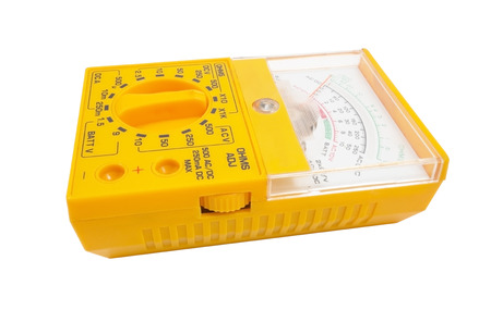 Multimeter, tester isolated on the white background