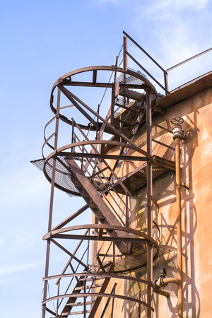 Ruins of an old factory that is turning into rustの写真素材