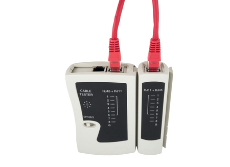 internet network tester isolated on white background