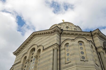 The Vladimir cathedral - a tomb of Russian admirals in Sevastopolの写真素材