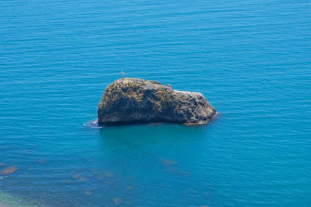 a rock in sea. Fiolent. Crimea. Sevastopolの写真素材