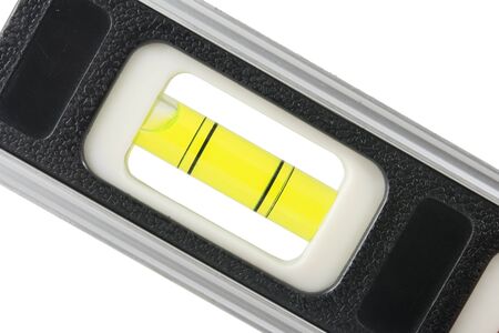 Spirit level. Isolated over white background