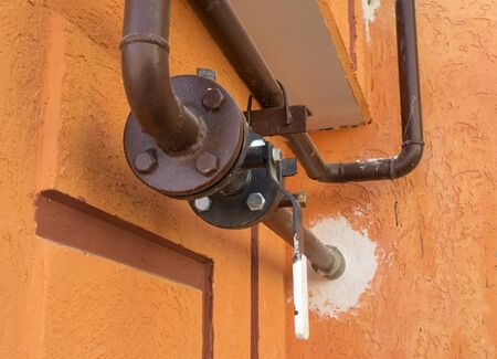the new big metal pipe with valve