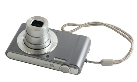 digital camera isolated on white background