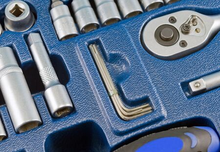 Kit of tools for repair of techniqueの写真素材