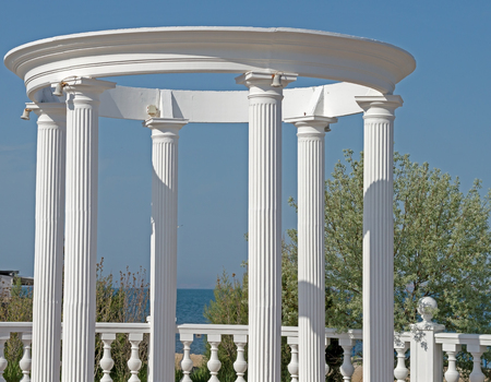 the Beautiful Observational ground Summer morningの写真素材