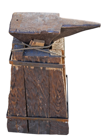 anvil isolated on a white backgroundの写真素材