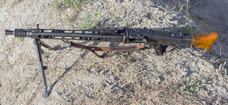 old German Machine Gun on position