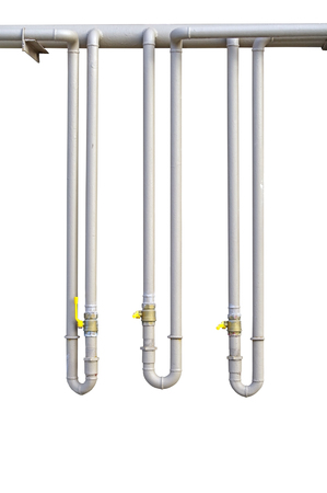 industrial pipes on white background         