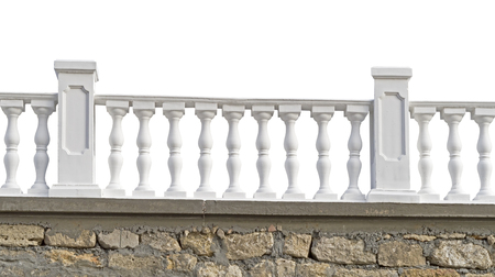  beautiful fence on white background の写真素材