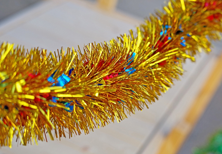 Close-up of very beautiful Christmas-tree decorationsの写真素材