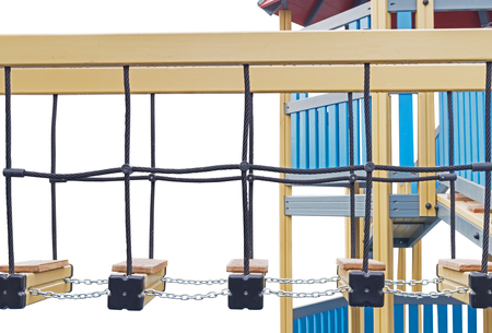 Children's playground on white background