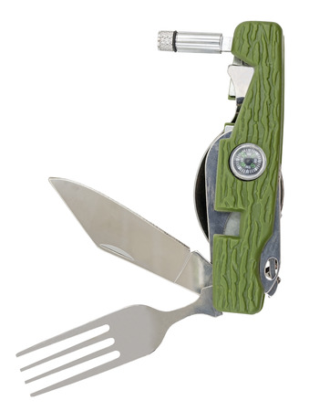 Multi tools knife isolated on white background