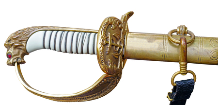 sword's hilt isolated on white background