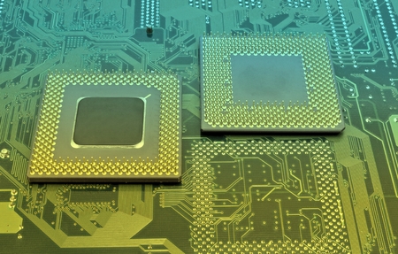 close up of cpu processorsの写真素材