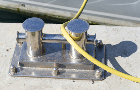the Nickel-plated Bollard on moorage