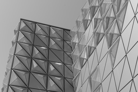 futuristic exterior of the shopping centerの写真素材