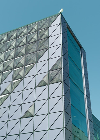 futuristic exterior of the shopping center