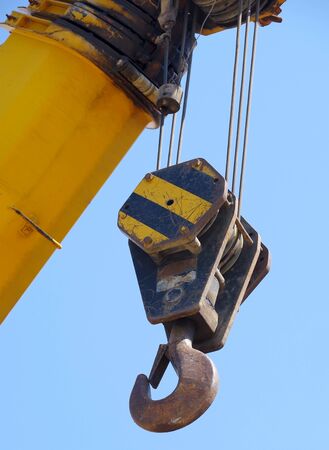 part of modern yellow excavator machinesの写真素材