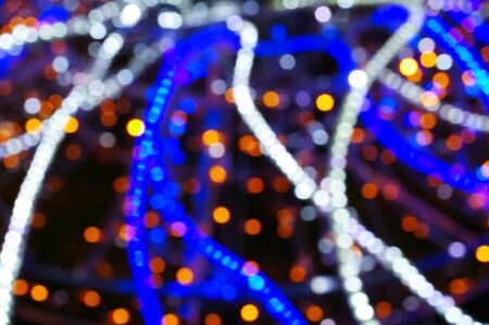 Defocused Christmas lights as background