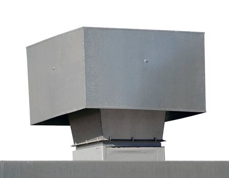 large industrial shiny metal pipe on white backgroundの写真素材