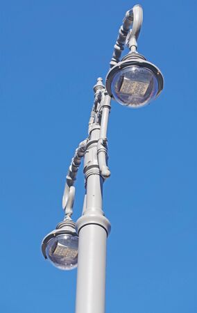 street lantern  on background blue skyの写真素材