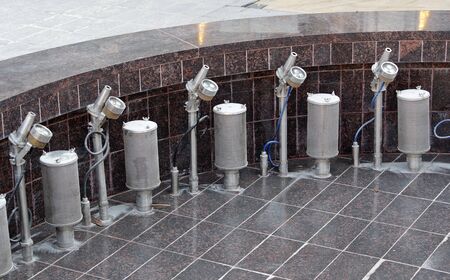 technological equipment high pressure spray nozzle and led light