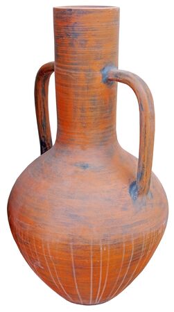 copy of Ancient greek amphoras on white backgroundの写真素材