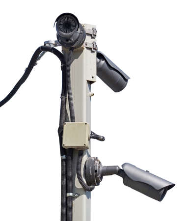 cameras are installed at the posts to capture events
