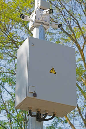 cameras are installed at the posts to capture events