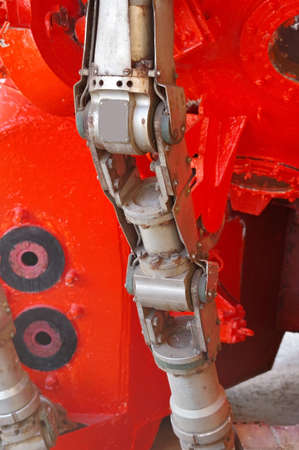 the front part of the old underwater lander Bathyscaphe with manipulators