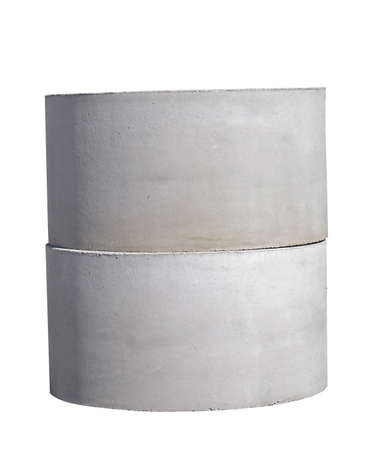 Reinforced concrete ring for the well and sewerの写真素材
