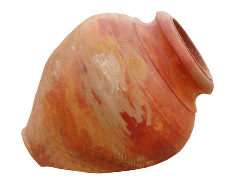 copy of Ancient greek amphora on white background