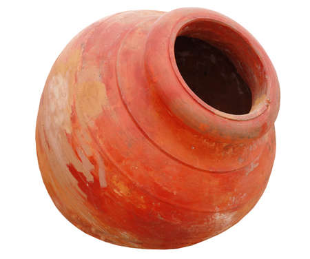 copy of Ancient greek amphora on white background