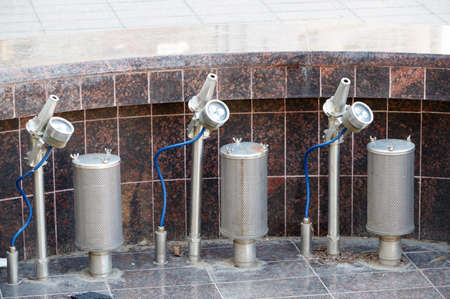 technological equipment high pressure spray nozzle and led light