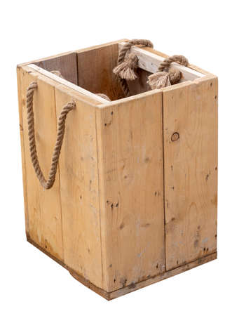 garbage container on white background