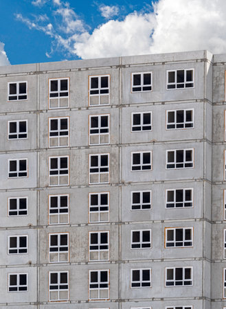 Big multifamily housing under construction