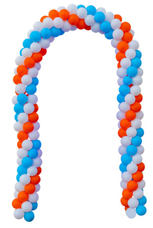 bunch of multi-colored balloonsの写真素材