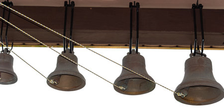 Bells in the belfry of the Russian churchの写真素材