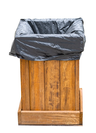 garbage container on white backgroundの写真素材