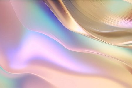 abstract iridescent background with smooth lines and waves in it. Generative AIの素材
