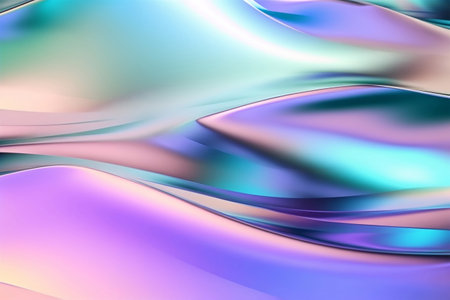 abstract iridescent iridescent background with smooth lines in it. Generative AIの素材