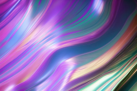 abstract background with smooth lines in purple, pink and blue colors. Generative AIの素材