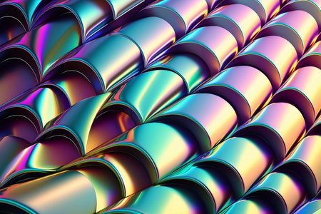 3D rendering of abstract fractal background. Computer generated graphics. Generative AIの素材
