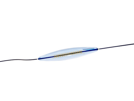 mesh metal nitinol self-expandable stent 3D rendering for endovascular surgery isolated on white background.の写真素材